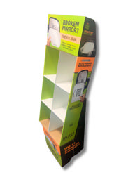 BURCO CORRUGATED STANDING STOCK BOX 58X19X16  DISPLAY ONLY 