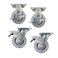 BURCO LOCKING CASTER KIT 5X2  4PC SET W HARDWARE