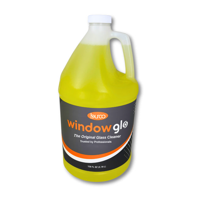 BURCO THE ORIGINAL WINDOW GLO 1 GALLON JUG  4 PACK  - YELLOW